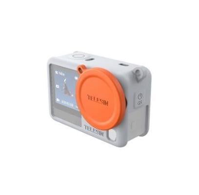 Футляр с крышкой на объектив TELESIN S6-PTC-11BU для экшн камер DJI OSMO Action 6 Серо-голубой (2887364133)