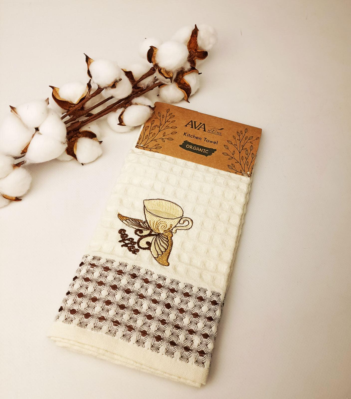 Кухонное полотенце вафельное Quality Coffe 5 45х70 см (CN37651)