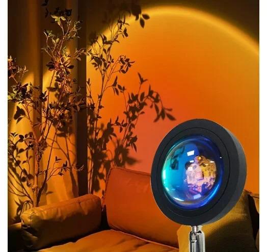 Лампа для селфи Sunset Lamp LED эффект солнца 23 см (2857464736) - фото 4 Лампа для селфи Sunset Lamp LED эффект солнца 23 см (2857464736) - фото 4