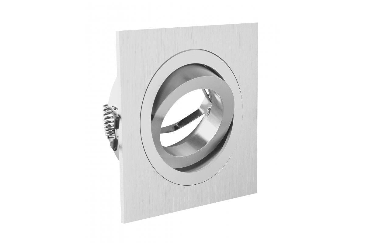 Корпус точечного светильника GTV MORENA IP20 квадратный Серебряный