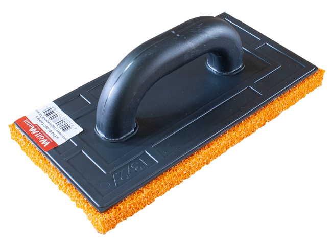 Терка пластиковая Woffman 130х270 мм с губкой 18 мм из гидрорезины