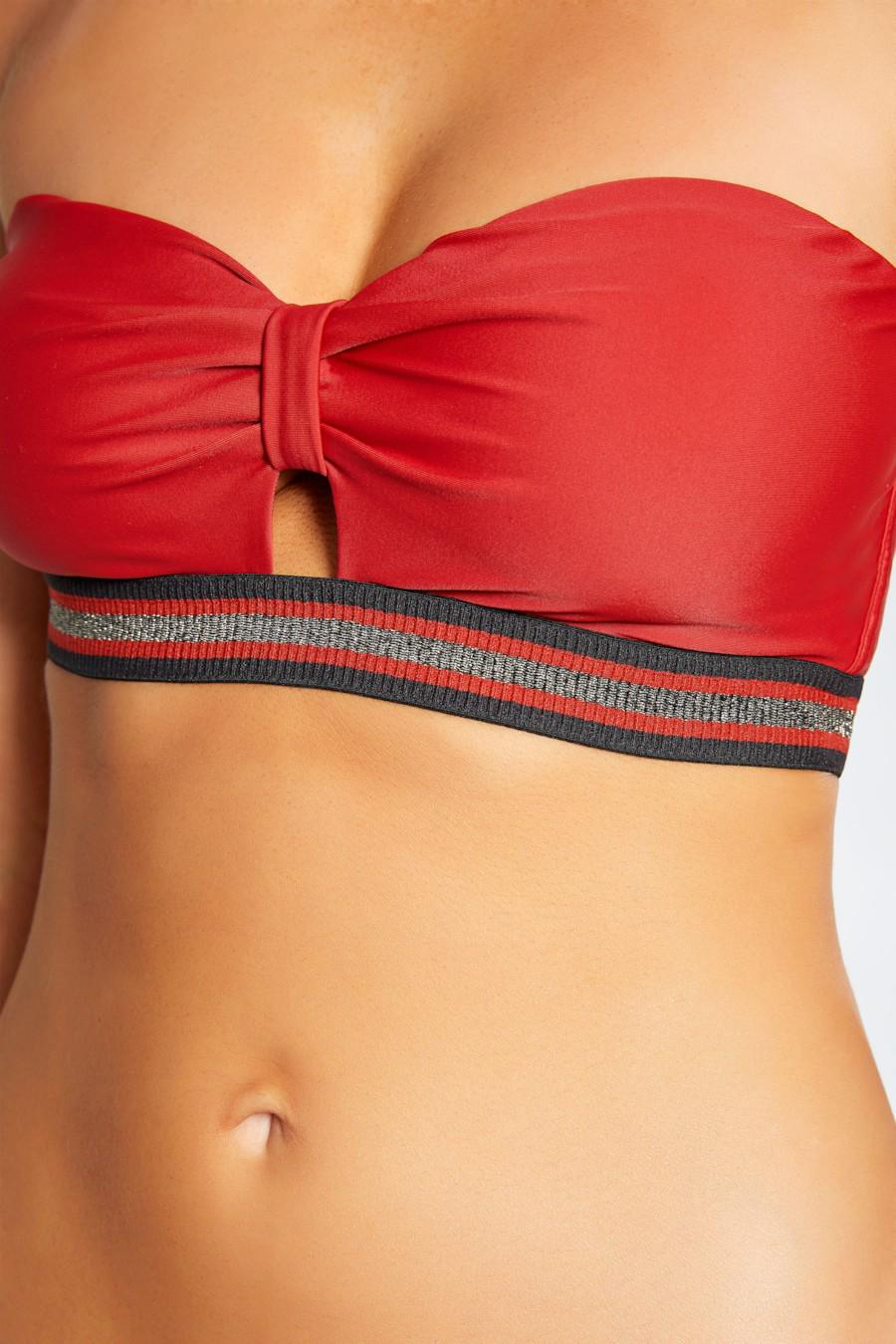 Купальник з ущільненою чашкою/плавки сліп Ysabel Mora 42B/S Теракотовий/Чорний (58775) - фото 3 Купальник з ущільненою чашкою/плавки сліп Ysabel Mora 42B/S Теракотовий/Чорний (58775) - фото 3