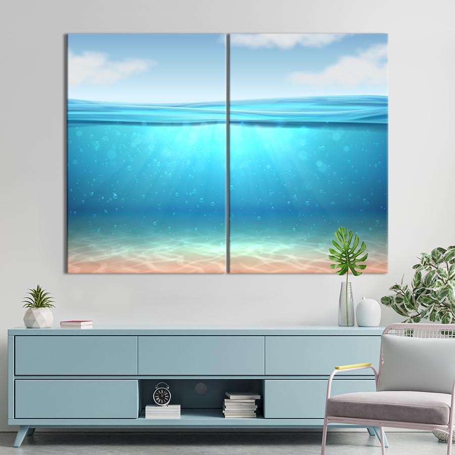 Картина Чистая морская вода 165x122 см (1819-2)