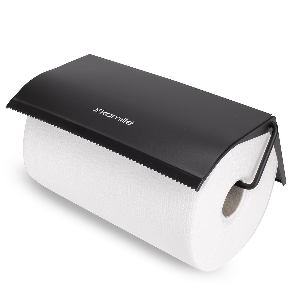 Держатель для бумажных полотенец Kamille KM-8118В настенный из нержавеющей стали 24,5х13,5 см Стальной (150-84-8118В)