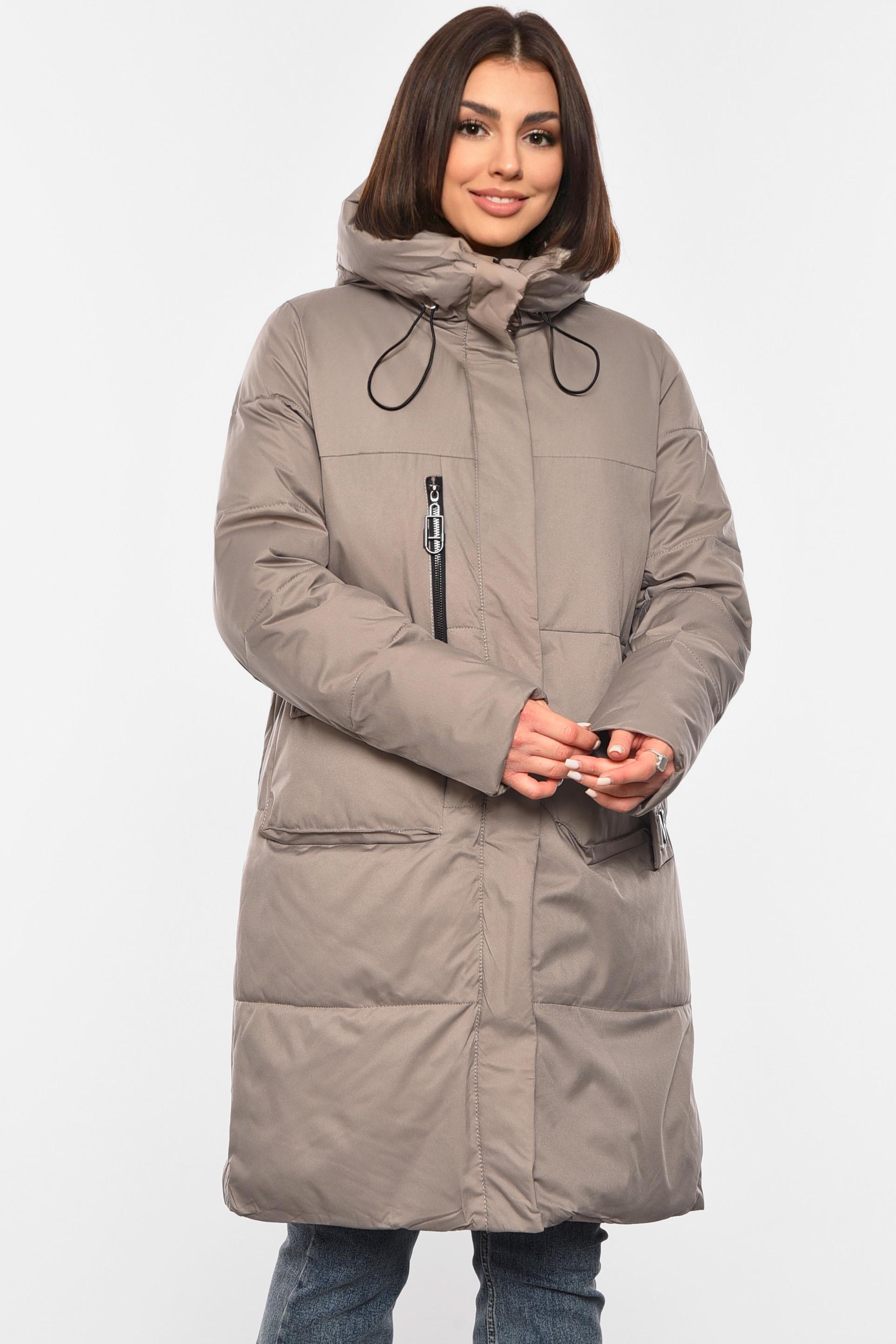 Куртка женская зимняя р. 44/M Мокко (194059)