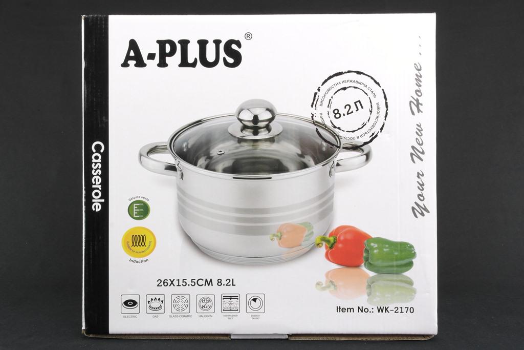 Каструля 8,2 л A-Plus 2170 (DR001204) - фото 2 Каструля 8,2 л A-Plus 2170 (DR001204) - фото 2