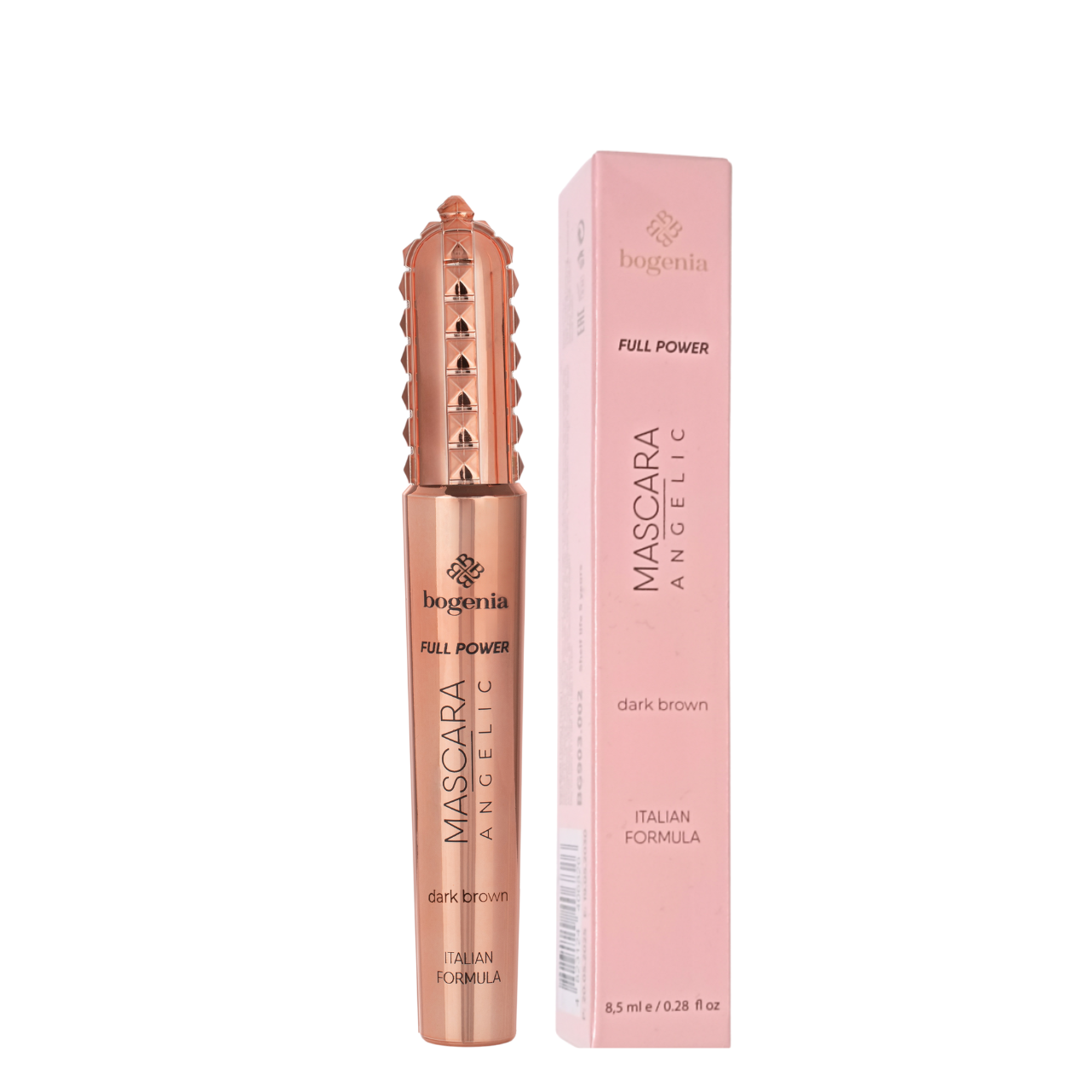 Туш для вій подовжувальна коричнева Bogenia Mascara Angelic Dark Brown 8,5 мл (BG903 002)