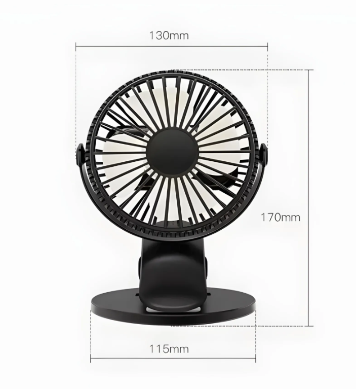 Вентилятор-прищіпка настільний з підставкою та затискачем TGX-210 (2479517713) - фото 4 Вентилятор-прищіпка настільний з підставкою та затискачем TGX-210 (2479517713) - фото 4