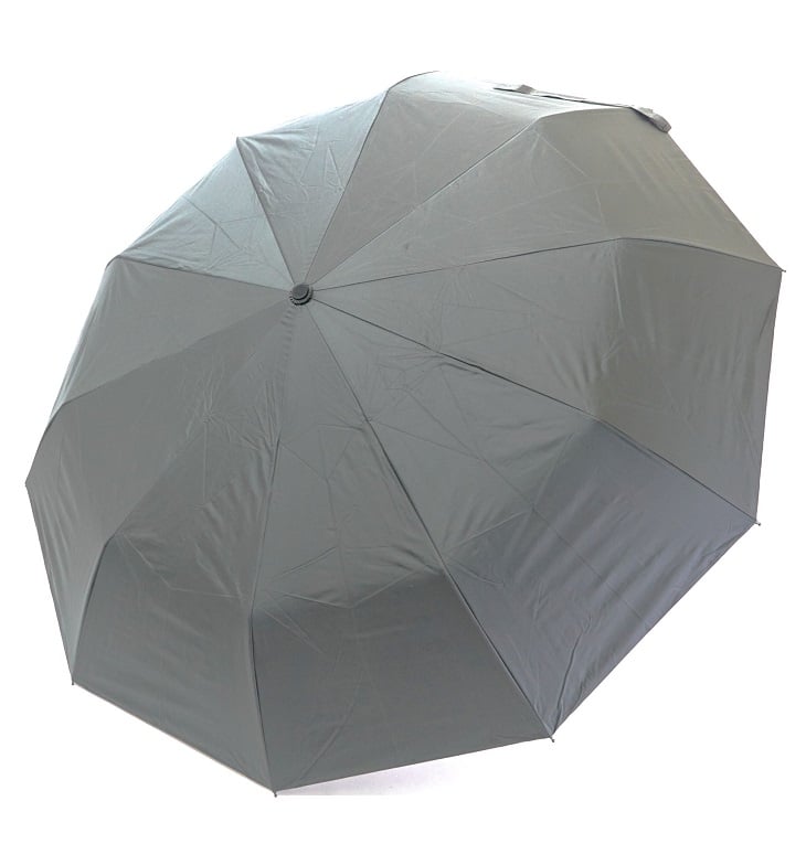 Зонт автомат мужской Parachase №3214 с деревянной ручкой-крюк 10 спиц Серый (64efcc3c38c04c319569cec2)