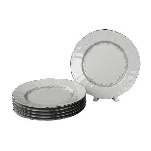 Тарелка десертная Thun Bernadotte Тонкое кружево фарфор d 19 см 6 шт. (5763021)