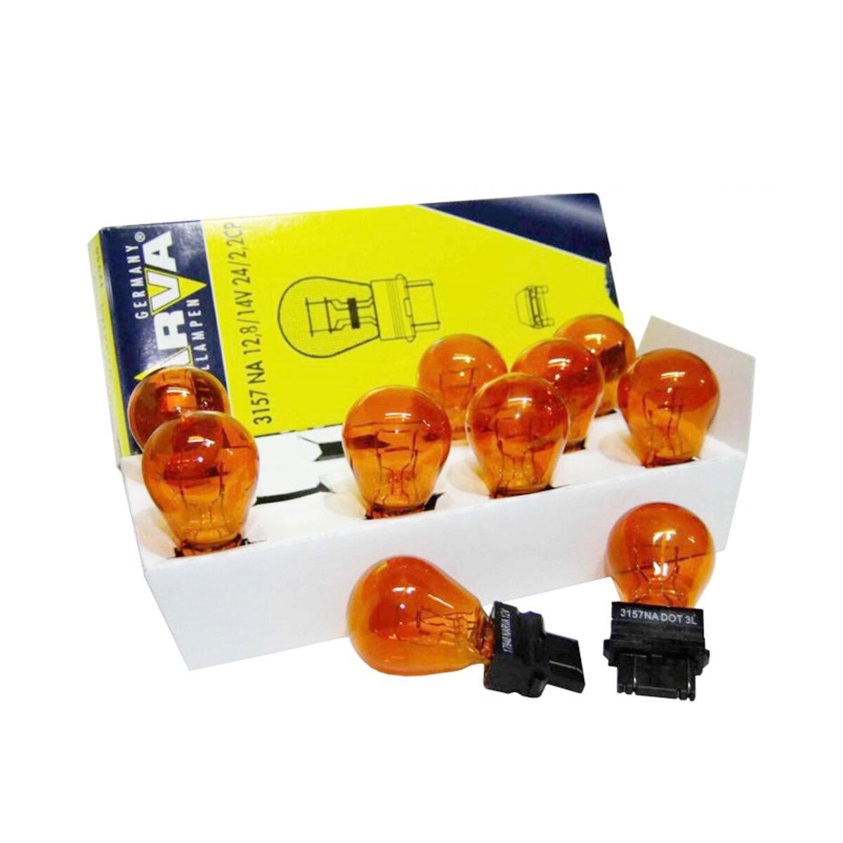 Автомобильная лампа накаливания Narva 12V P27/7W 19.4/2.2CP W2.5 AMBER 10 шт. (1638-95f0a)