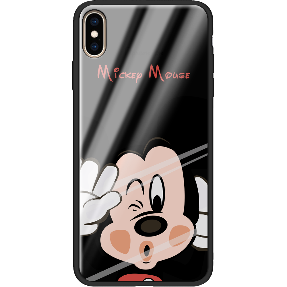 Чехол Boxface iPhone XS Max Mister M Черный силикон со стеклом (35321-cc58-37735)