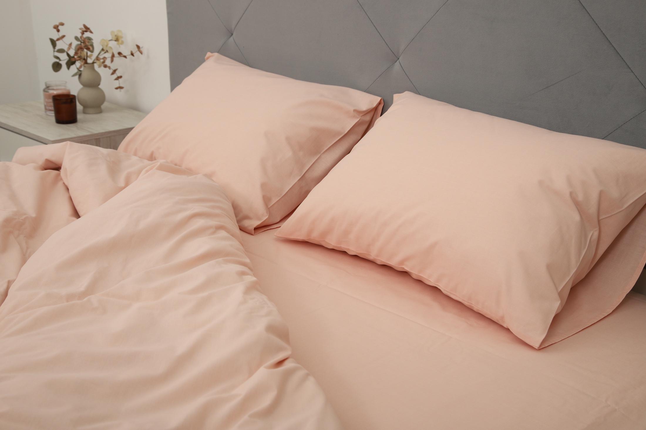 Комплект постельного белья евро Amore 1406 ранфорс Розовый (KPB-Ae-R-1406(50x70)_) - фото 2