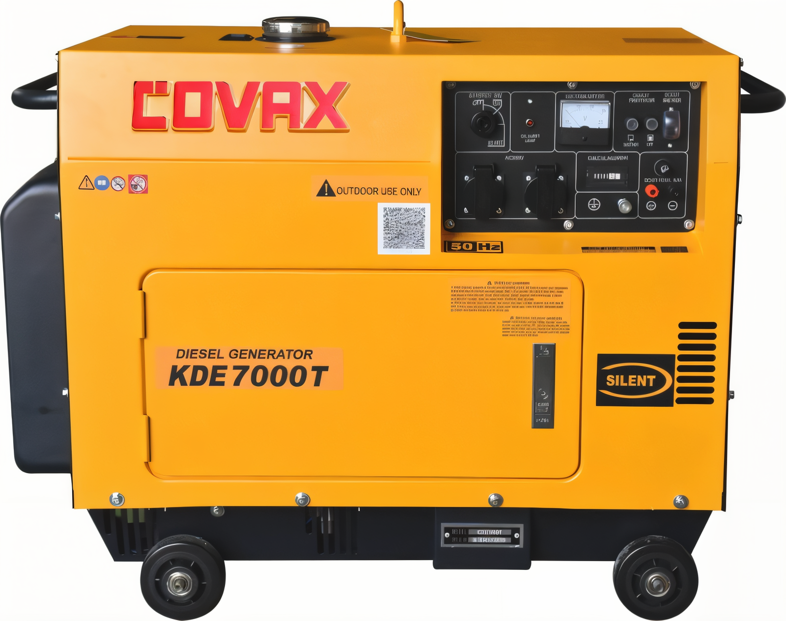 Генератор дизельный Covax KDE7000T 4,5 кВт 230В электростартер шумозащитный кожух (31919714) Генератор дизельный Covax KDE7000T 4,5 кВт 230В электростартер шумозащитный кожух (31919714)