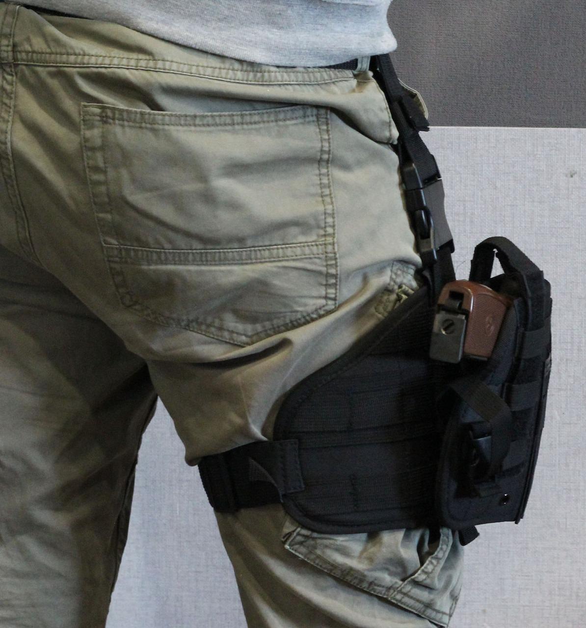 Кобура бедренная универсальная Черный (17727757) - фото 3 Кобура бедренная универсальная Черный (17727757) - фото 3