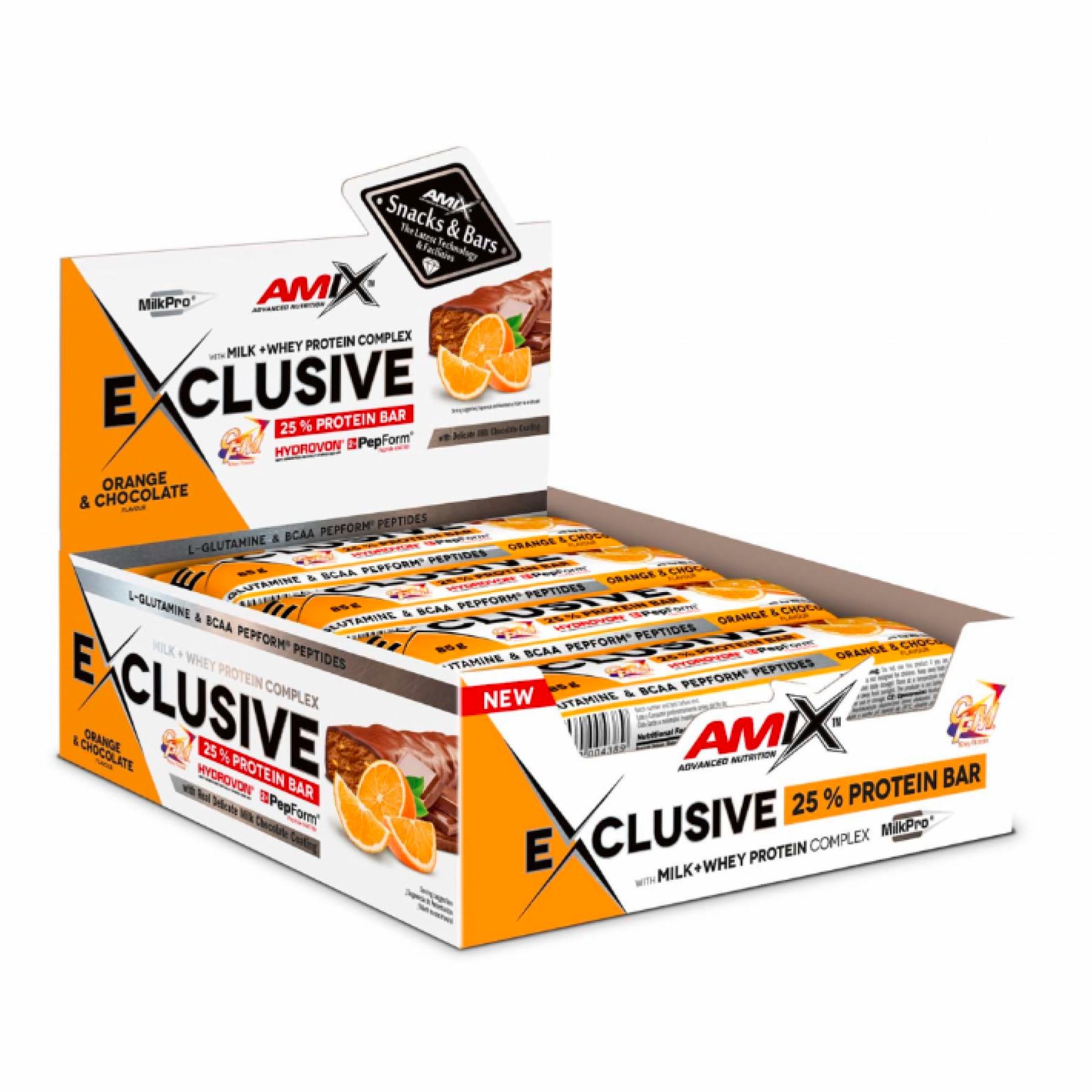Спортивный батончик Exclusive Protein Bar 12x85 г Orange Chocolate (2022-09-1049)