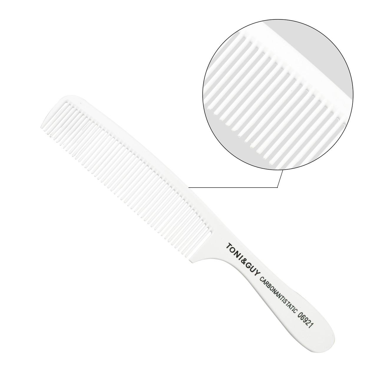 Гребінь Carbon T&G з ручкою Білий (06921) - фото 2 Гребінь Carbon T&G з ручкою Білий (06921) - фото 2