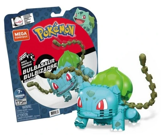 Конструктор Mega Blocks Pokemon Bulbasaur Blocks Mattel GVK83 Mega Construx 175 ел.