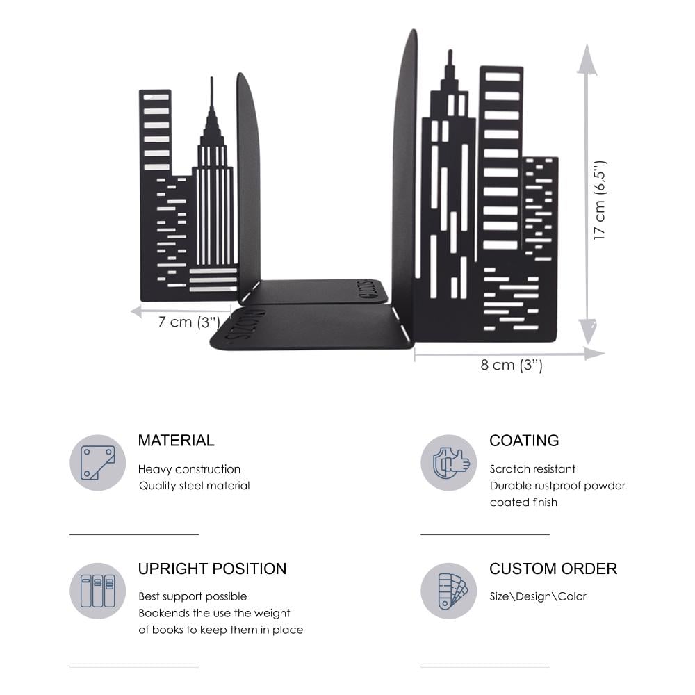 Підставки для книг Glozis City G-026 30х20 см - фото 6 Підставки для книг Glozis City G-026 30х20 см - фото 6