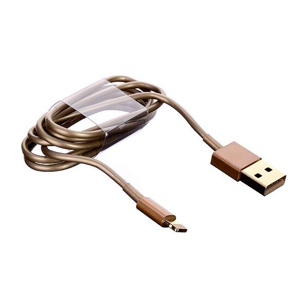 Кабель Drobak USB 2.0 - Lightning 1м Gold (215341)