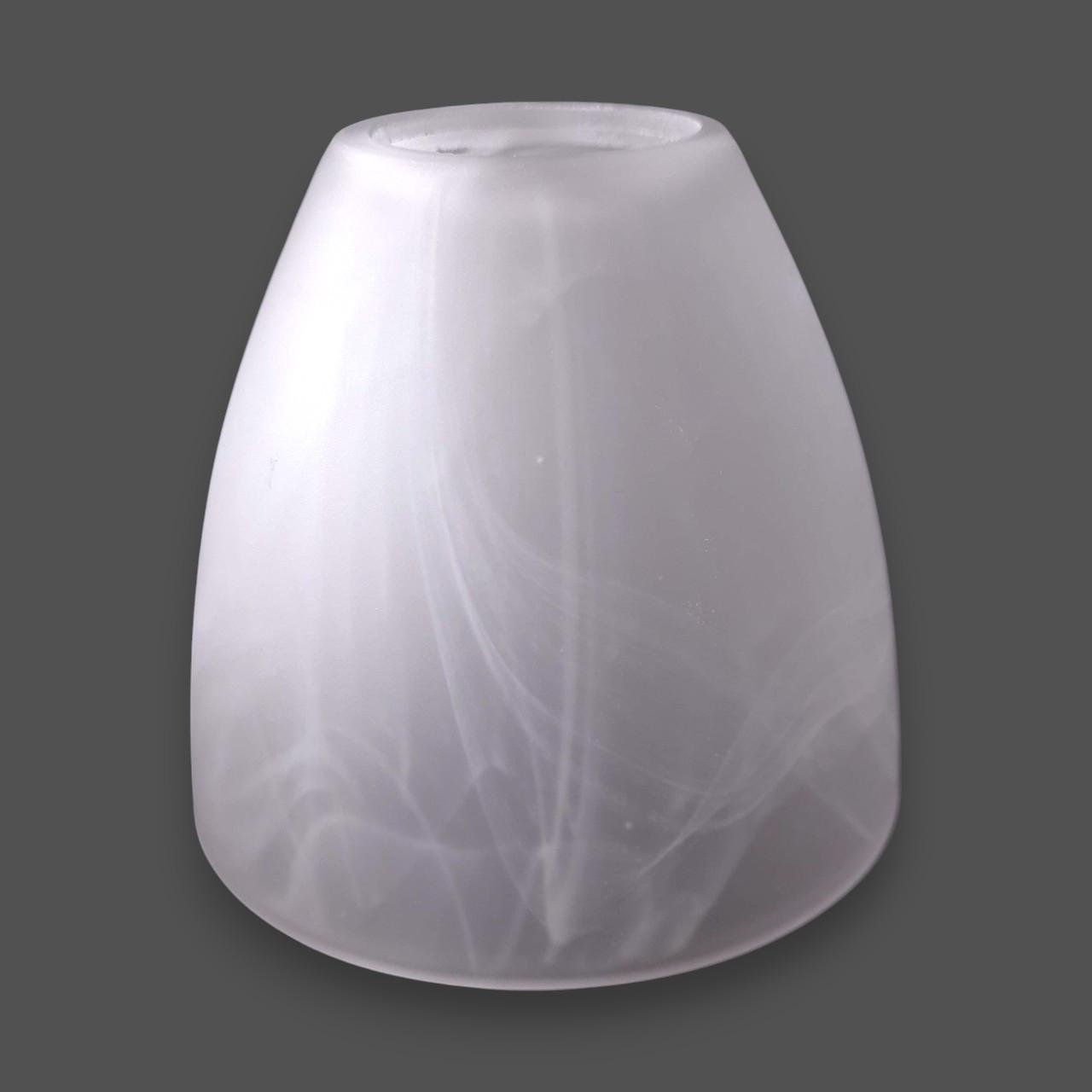 Плафон стеклянный Е27 Белый мраморный - фото 2