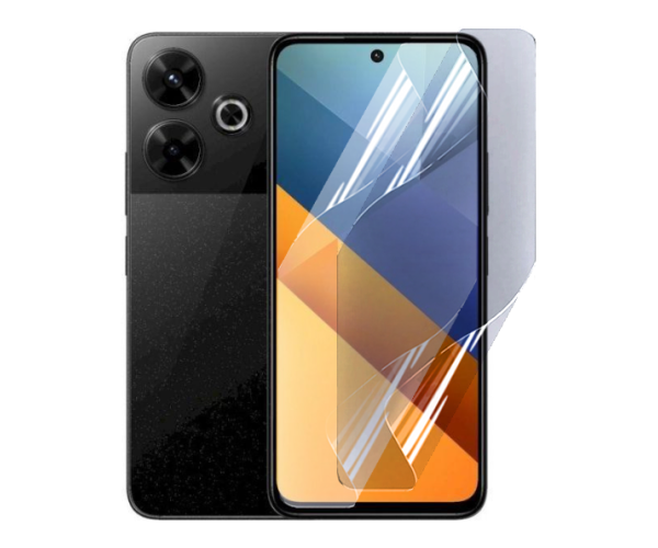 Пленка гидрогелевая противоударная Hydrogel Film для Xiaomi Poco M6 4G/Poco M6 Plus Transparent