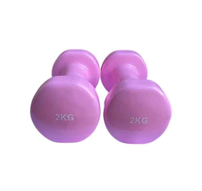 Гантель для фітнесу Generation Fitness FF51D3B з вініловим покриттям 2 кг Рожевий (FF51D3B-2kg pink) - фото 2 Гантель для фітнесу Generation Fitness FF51D3B з вініловим покриттям 2 кг Рожевий (FF51D3B-2kg pink) - фото 2