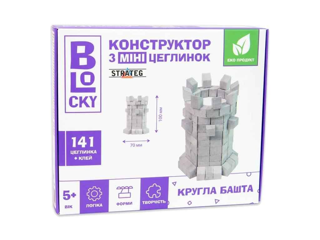 Набор строительный для творчества Strateg из мини-кирпичиков BLOCKY Круглая башня (31024) Набор строительный для творчества Strateg из мини-кирпичиков BLOCKY Круглая башня (31024)
