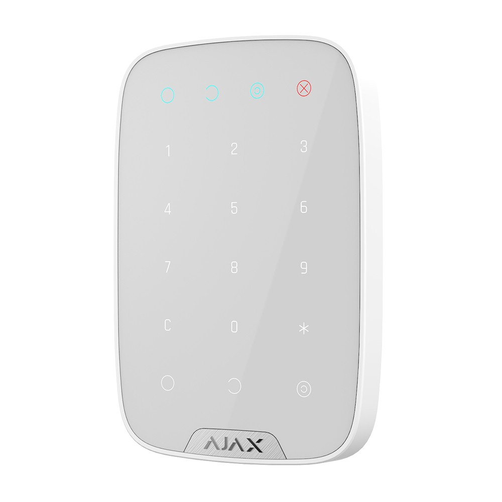 Клавіатура бездротова сенсорна Ajax KeyPad White (25602558) Клавіатура бездротова сенсорна Ajax KeyPad White (25602558)