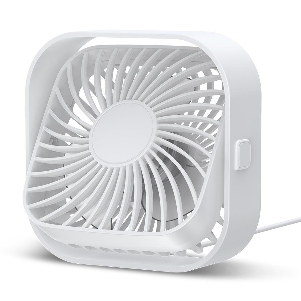 Вентилятор Topk K51 USB 8,5 см 3 скорости USB 5V 1 м 5W 360° White (ME0021983)