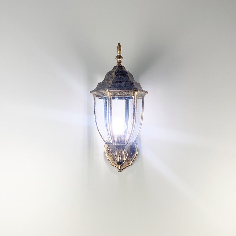 Ліхтар настінний вуличний 37х20х15 см Застаріле золото (9027 W/S BG) - фото 4 Ліхтар настінний вуличний 37х20х15 см Застаріле золото (9027 W/S BG) - фото 4