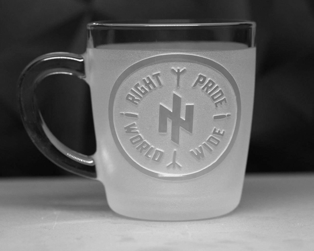 Подарункова чашка з гравіюванням ''Азов'' з руною Альгіз 320 мл (2413760337)