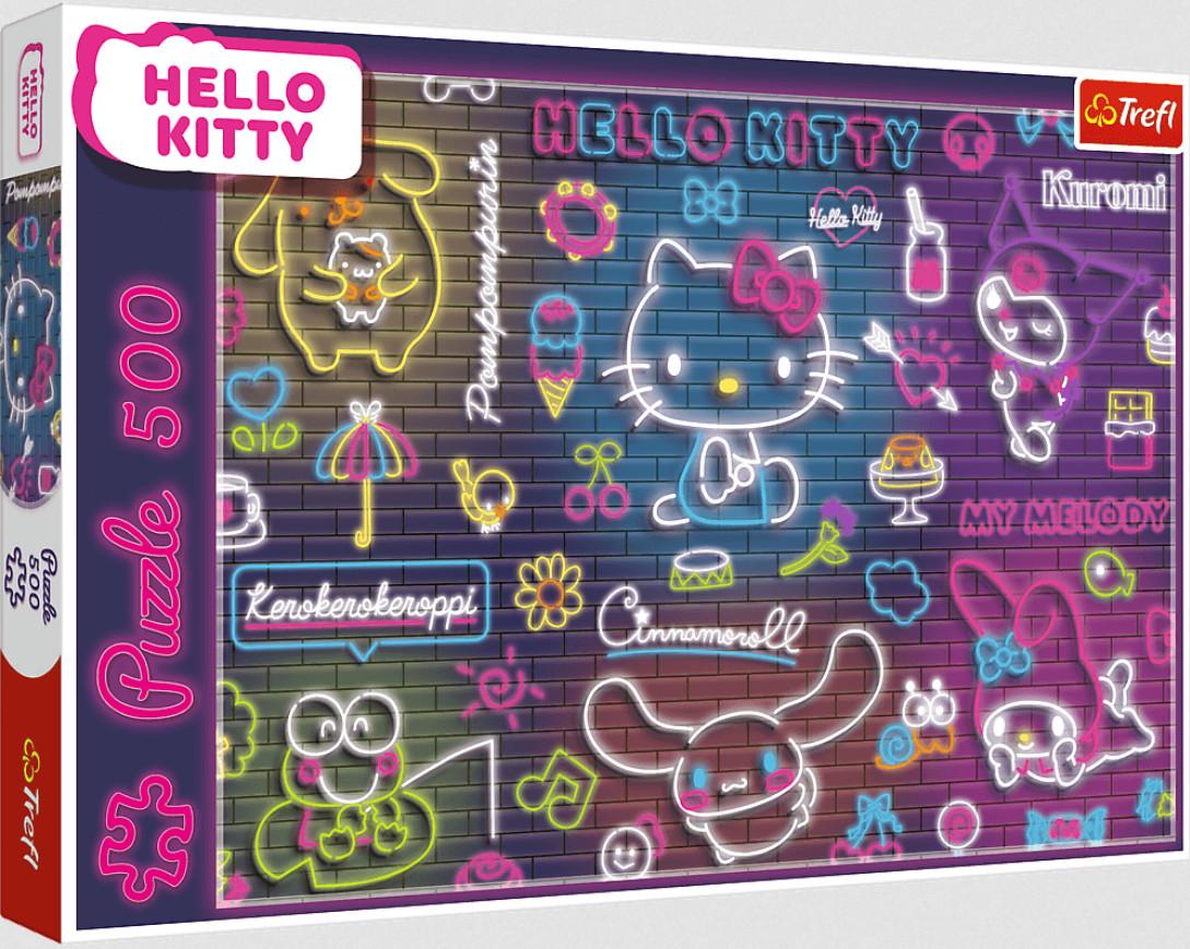 Пазл Trefl Неоновая вывеска Хэллоу Китти 500 эл.