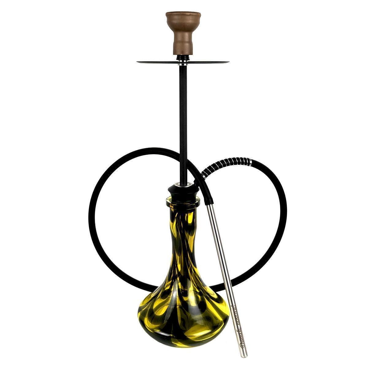 Кальян Tiaga Hookah Classic Black Craft DC Yellow