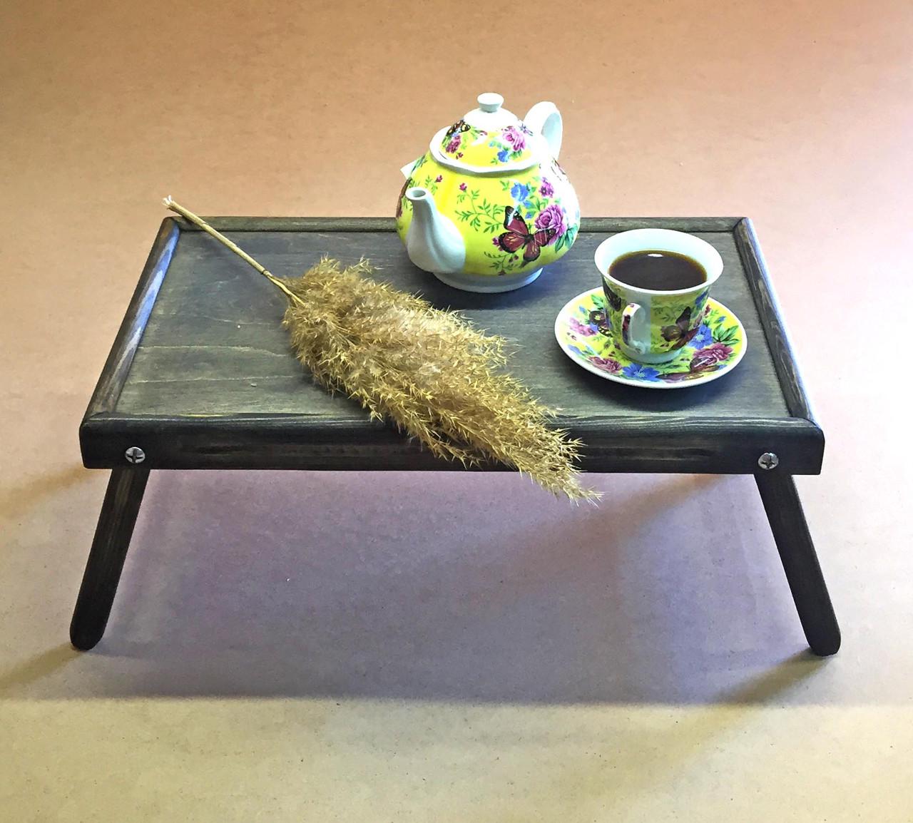 Столик-піднос для сніданку з дерева Даллас Моріон (СТП-000311) - фото 4 Столик-піднос для сніданку з дерева Даллас Моріон (СТП-000311) - фото 4