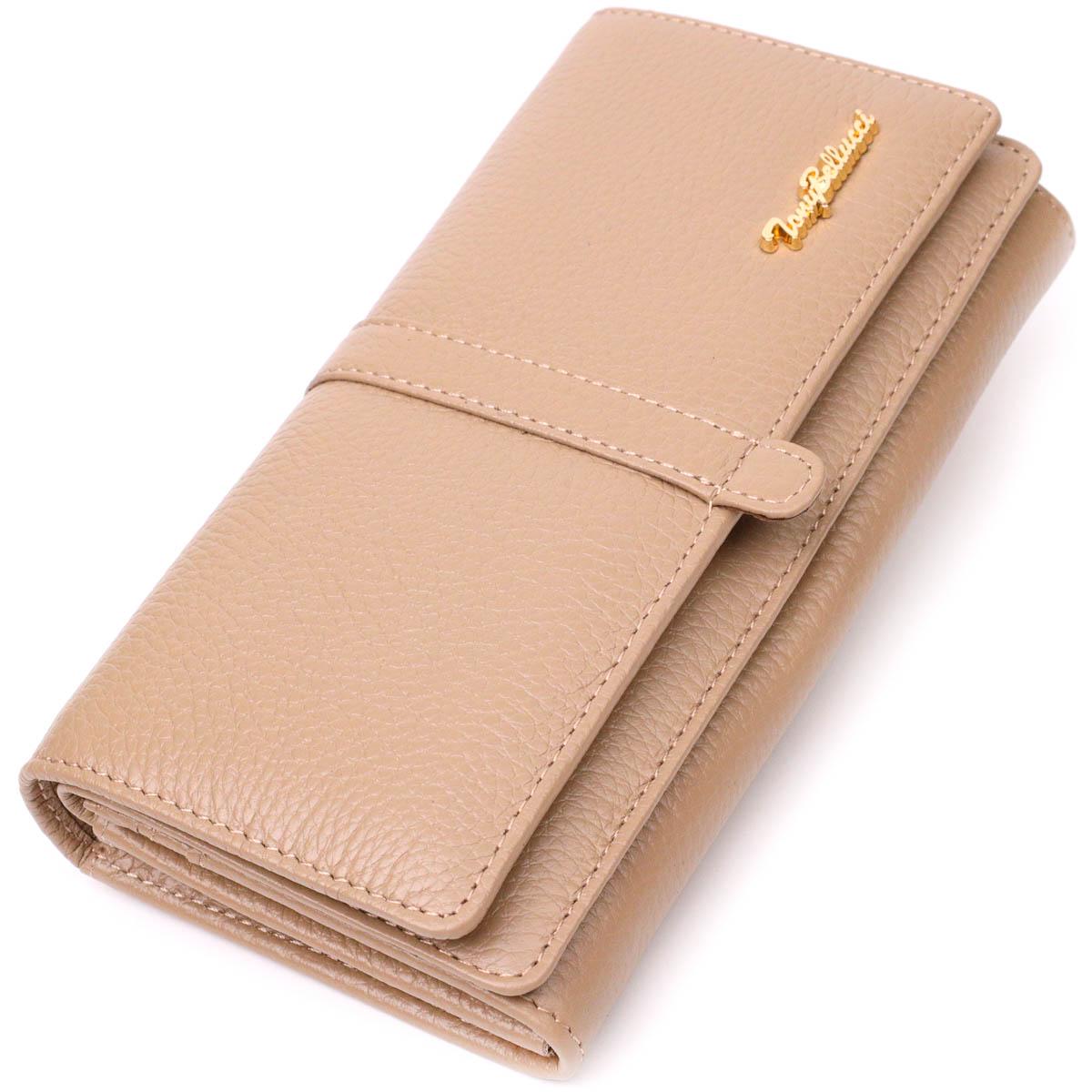 Кошелек женский Tony Bellucci Wallet 21959 из натуральной кожи Бежевый (56160)