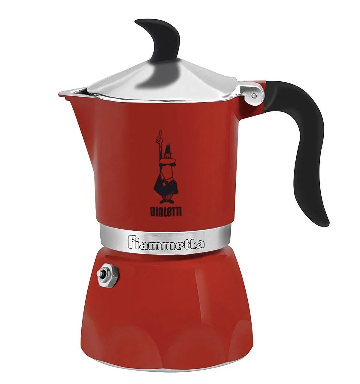 Кофеварка гейзерная Bialetti Fiammetta на 1 чашку 60 мл Red (0007090)