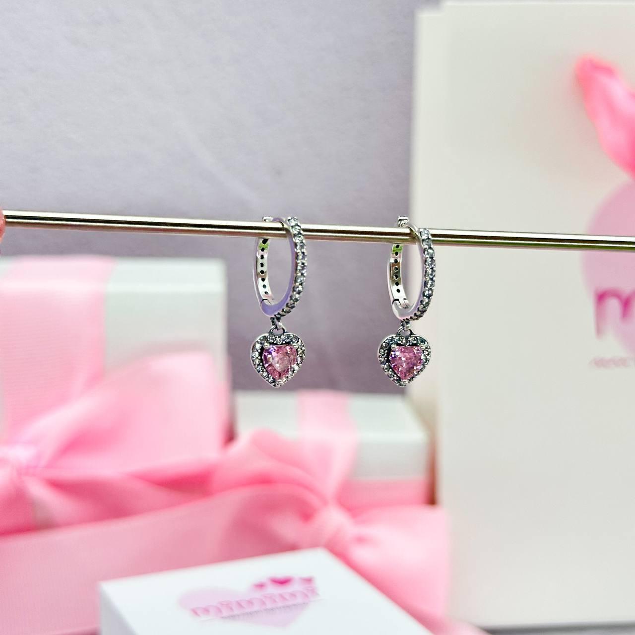 Сережки зі срібла Рожевий (П4К-silver-033-22192)