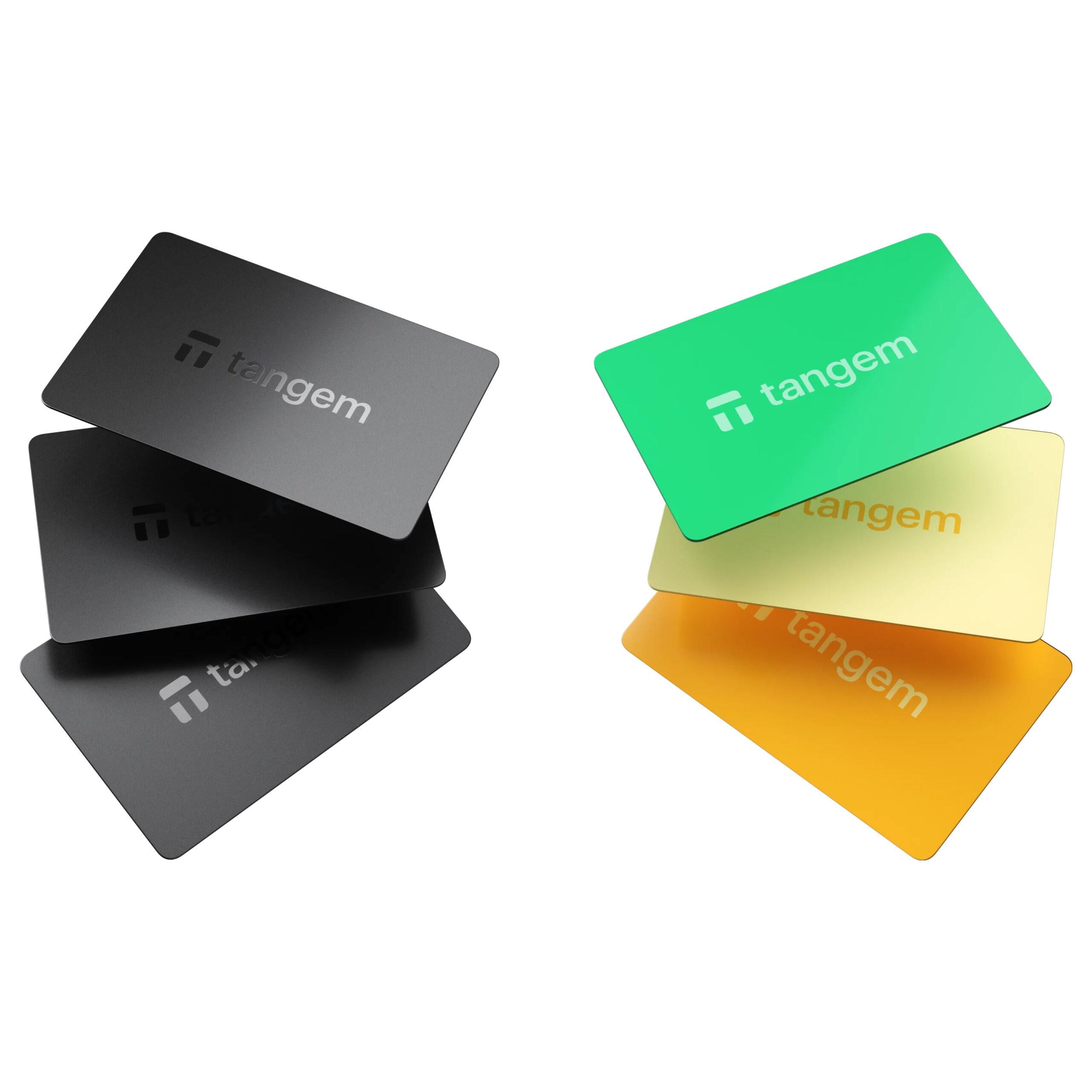 Набор карточек-кошельков для криптовалют Tangem Wallet Family Pack 6 шт. Black/Sun Drop (33984049)