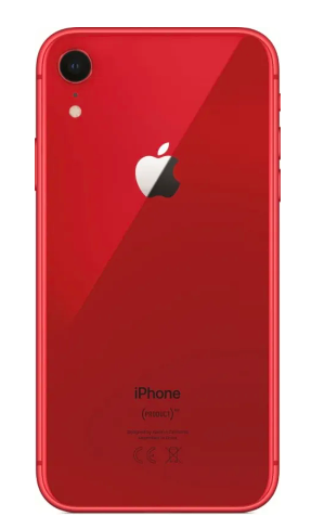 Стекло корпуса iPhone XR с рамкой камеры Red (P505)