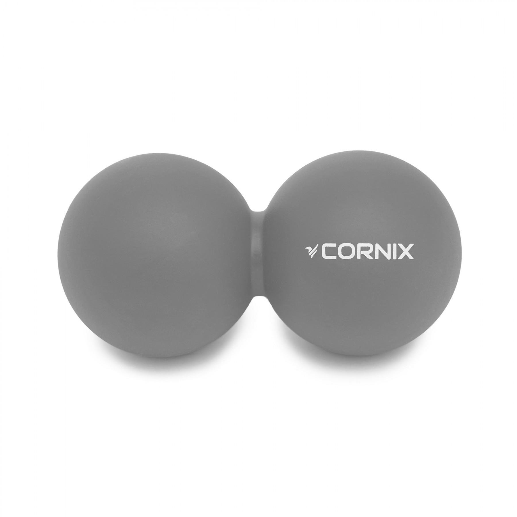 Массажный мяч двойной Cornix Lacrosse DuoBall XR-0115 Grey (39255)