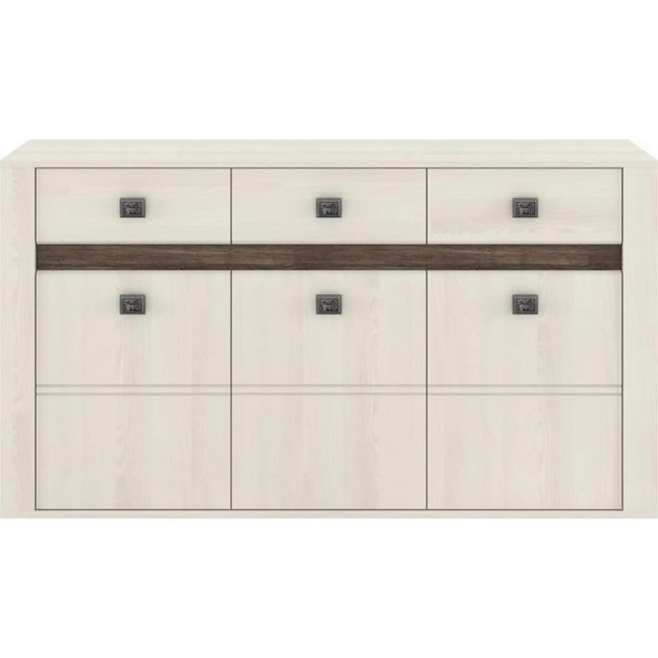 Комод в спальню Гербор Селена KOM3D3S Ясень снежный (GRB-1156)