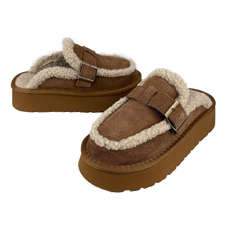 Угги женские офисные замшевые 5081-20 p. 39 25 см Коричневый - фото 2