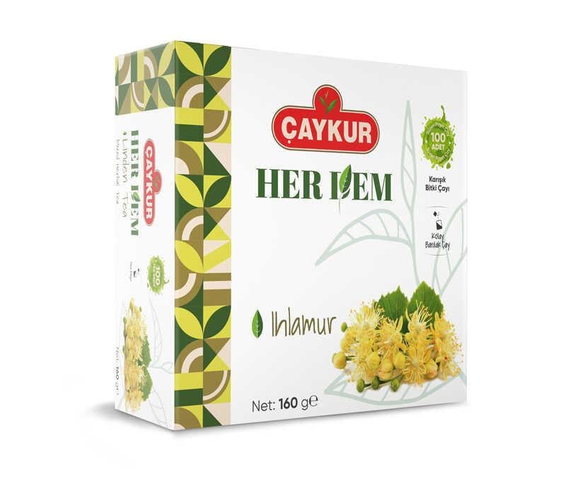 Чай турецкий CAYKUR Herdem Липа 100 пакетов 160 г (014143)