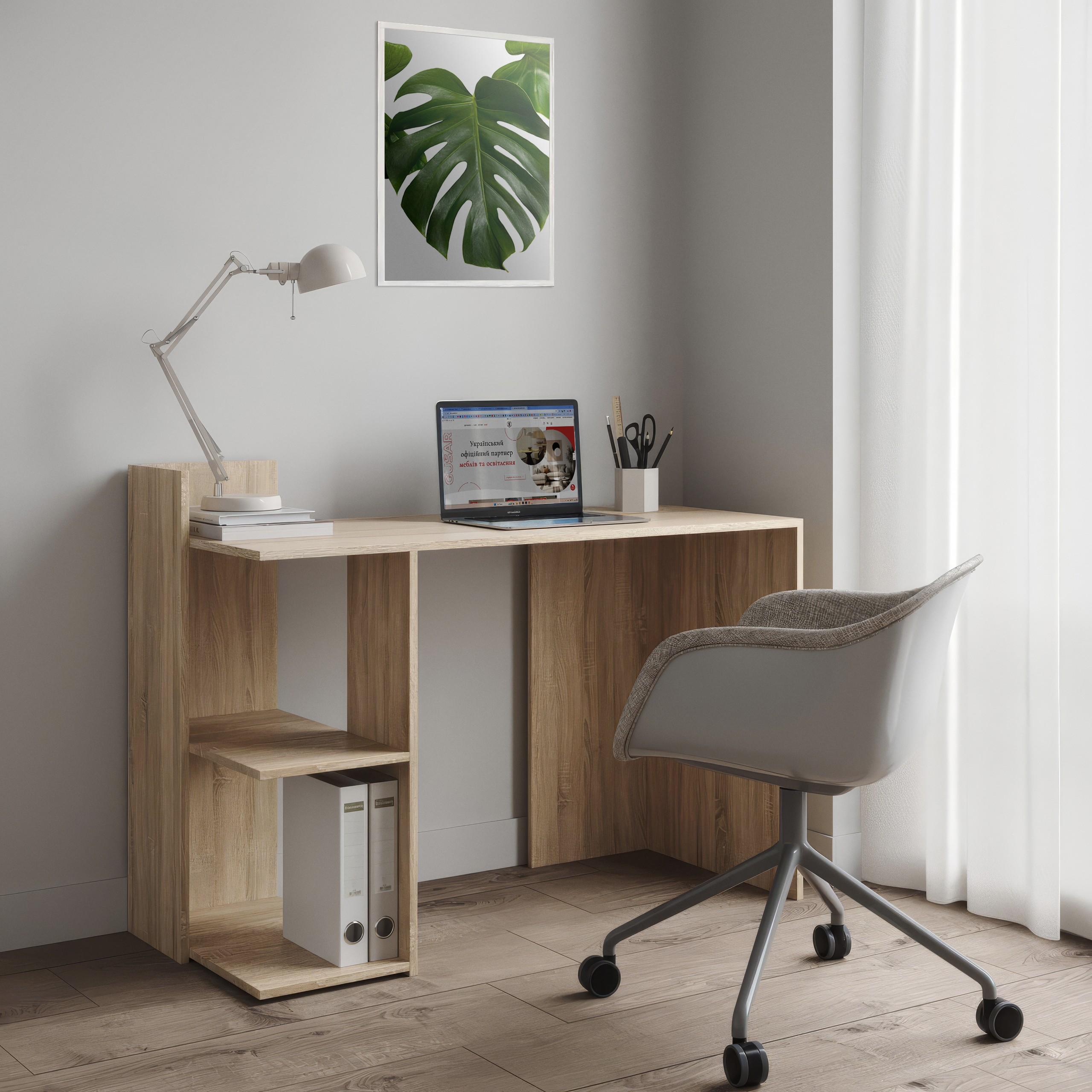 Стол письменный с полками S-12 1200х520х870 мм Дуб Сонома