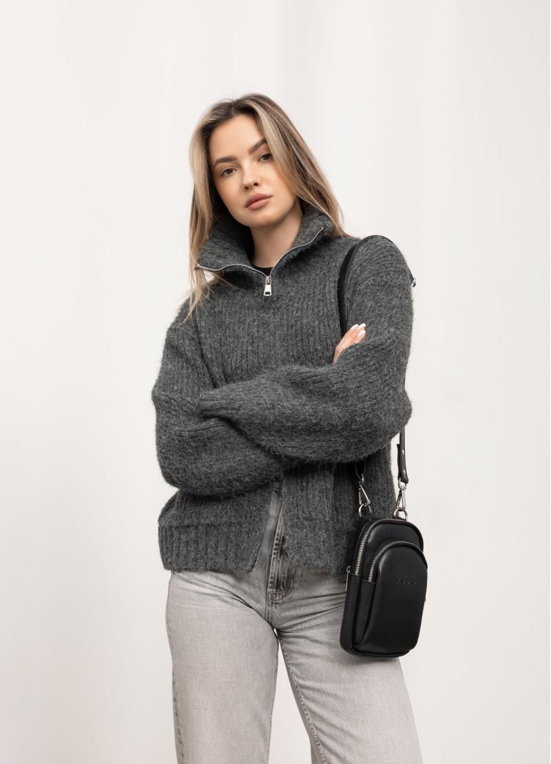 Женская сумка Sambag Modena 19х11х3 см Черный (96193001)