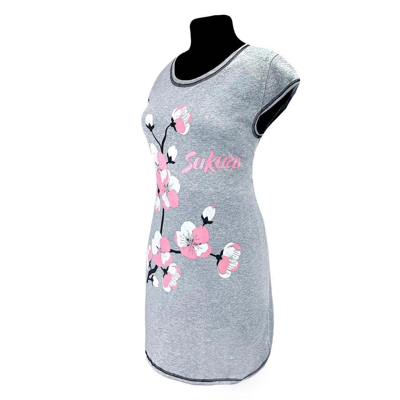 Туника женская летняя 0289 р. 64/66 Серый (1773563208) - фото 2