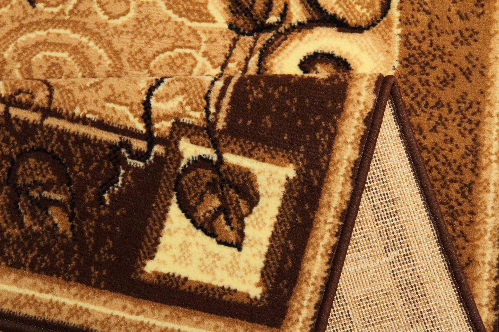 Килим Karat Gold 320/12 0,6x1,1 м прямокутний Коричневий (00-00009921) - фото 2 Килим Karat Gold 320/12 0,6x1,1 м прямокутний Коричневий (00-00009921) - фото 2