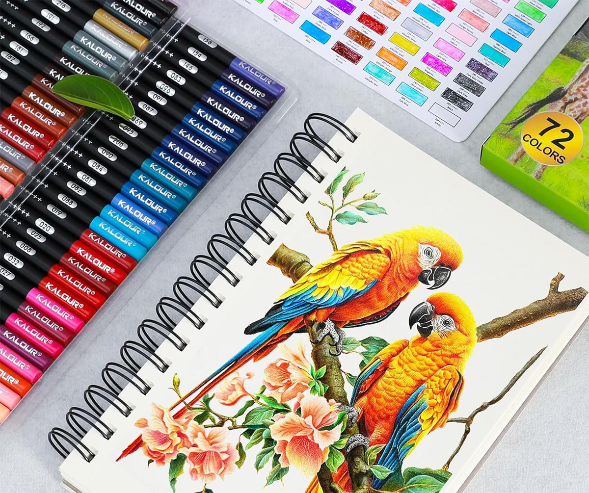 Набір кольорових олівців KALOUR із грифелем на восковій основі 72 кольори (YW-PCC072) - фото 3 Набір кольорових олівців KALOUR із грифелем на восковій основі 72 кольори (YW-PCC072) - фото 3