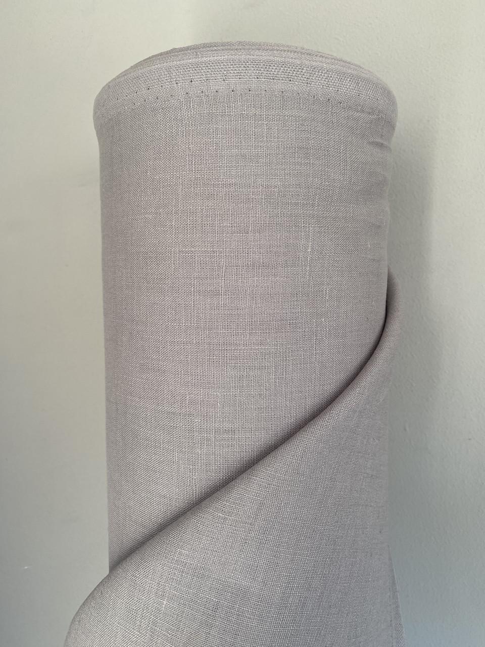 Ткань LINEN PLUS 100% лен 143 см 1292 Светло-серый - фото 1 Ткань LINEN PLUS 100% лен 143 см 1292 Светло-серый - фото 1